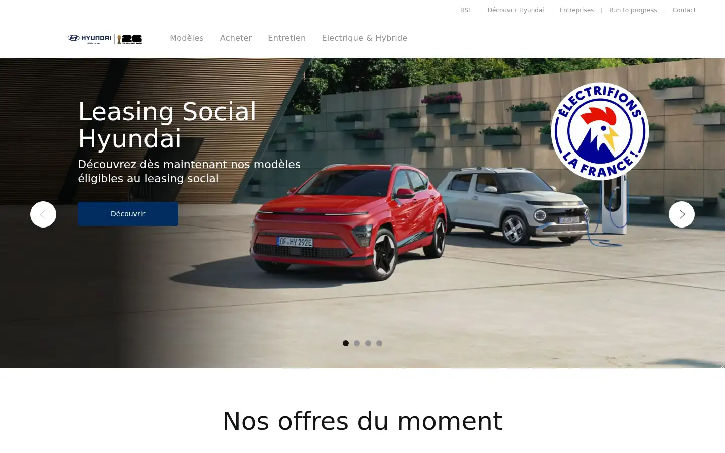 Screenshot of hyundai.com