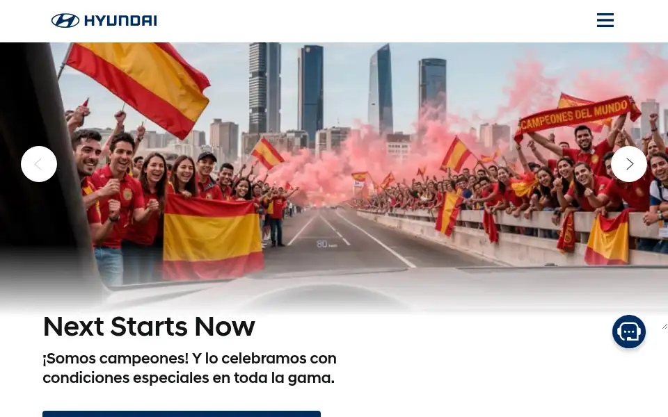 Screenshot of hyundai.es