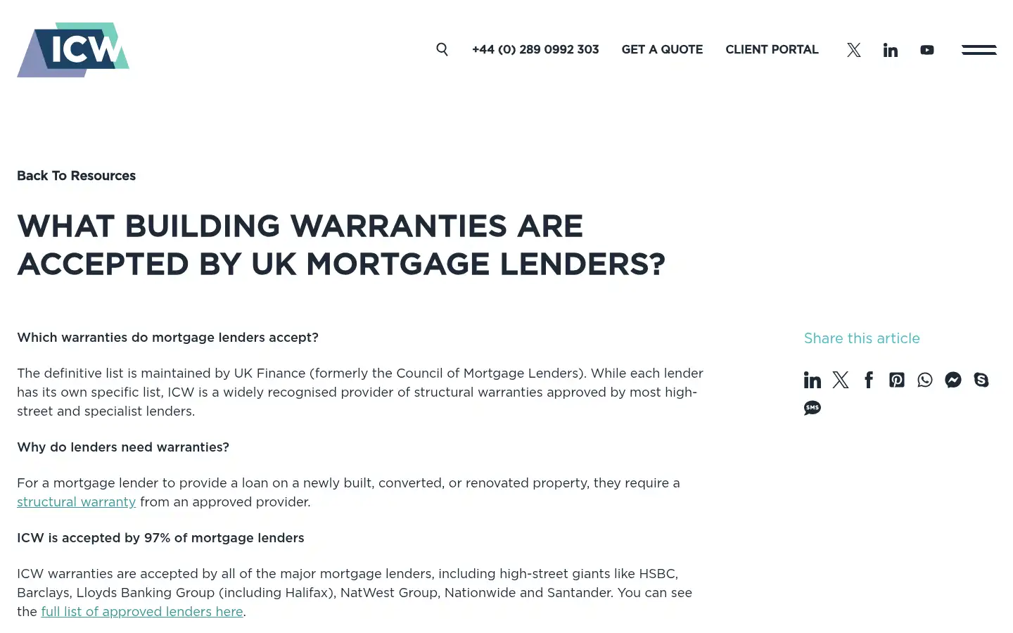 Screenshot of i-c-w.co.uk