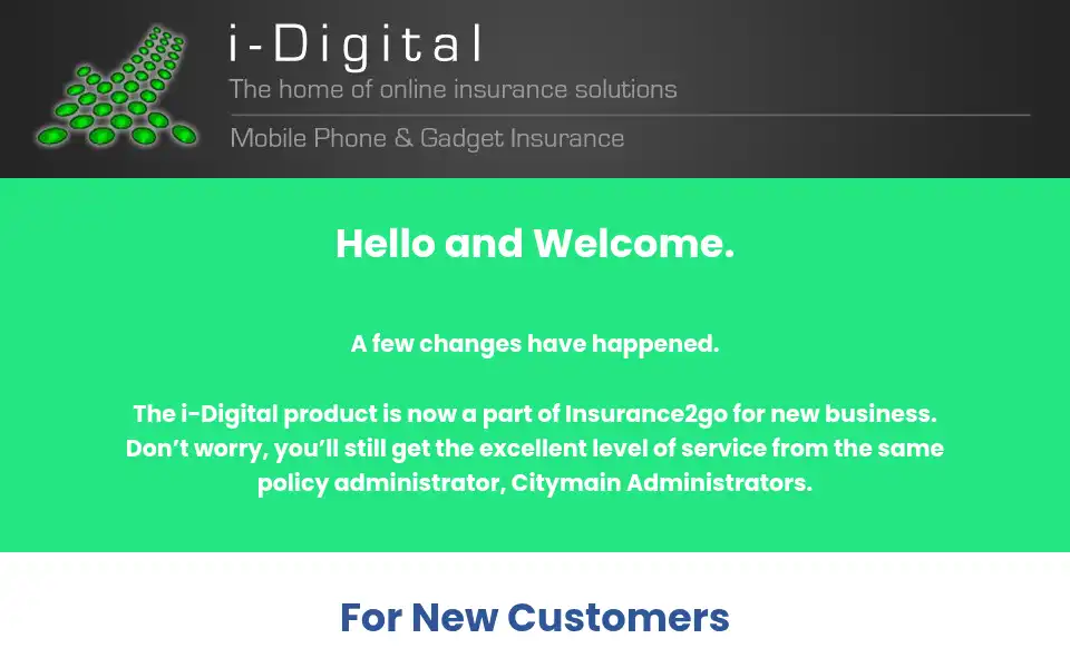 Screenshot of i-digitalinsurance.co.uk