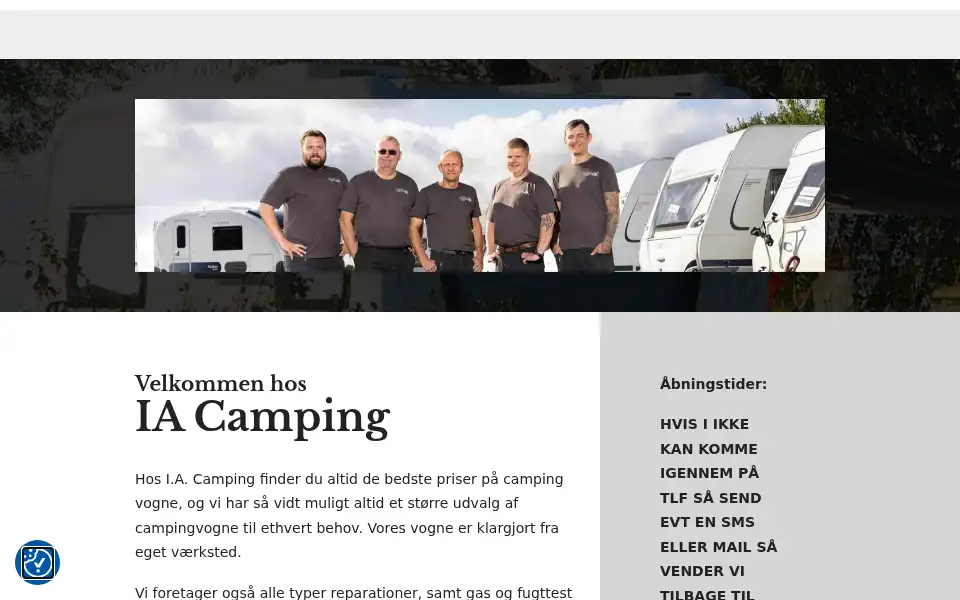Screenshot of iacamping.dk