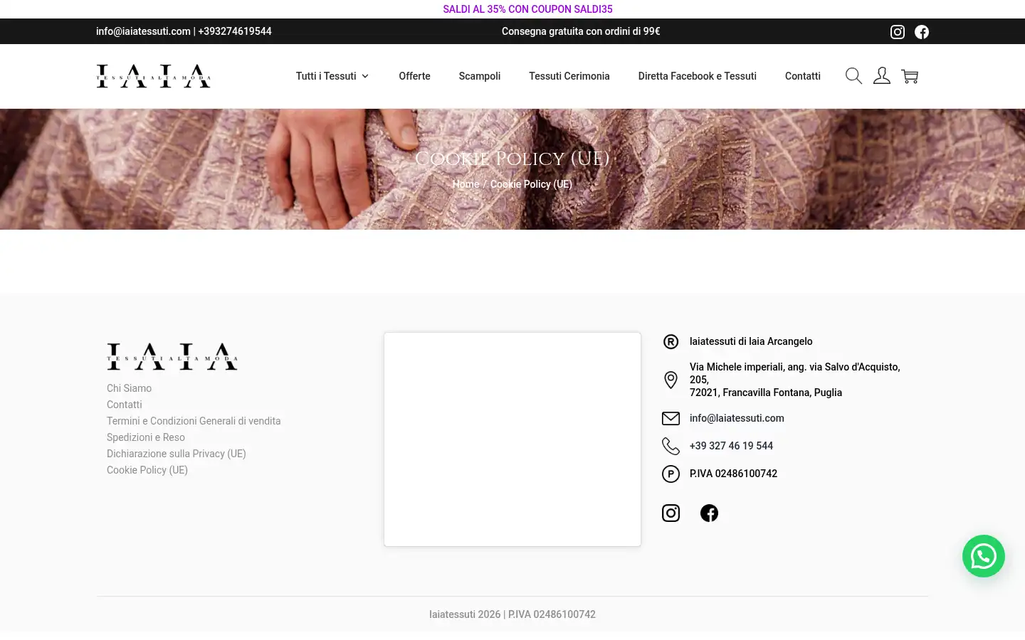 Screenshot of iaiatessuti.com