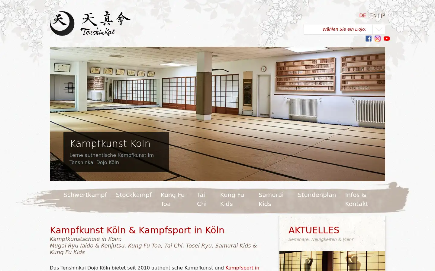 Screenshot of iaido-koeln.de