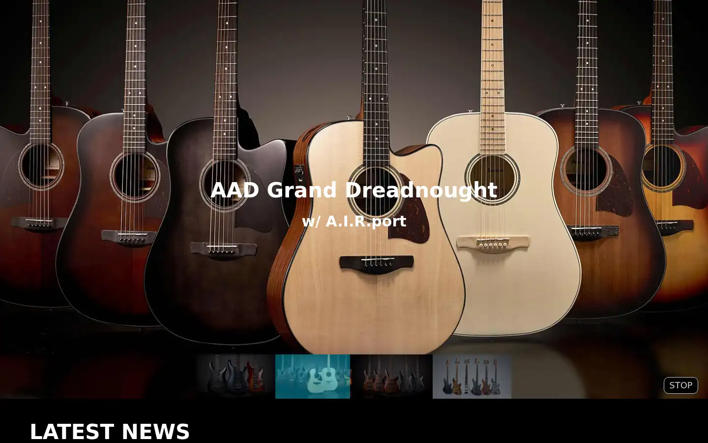 Screenshot of ibanez.com