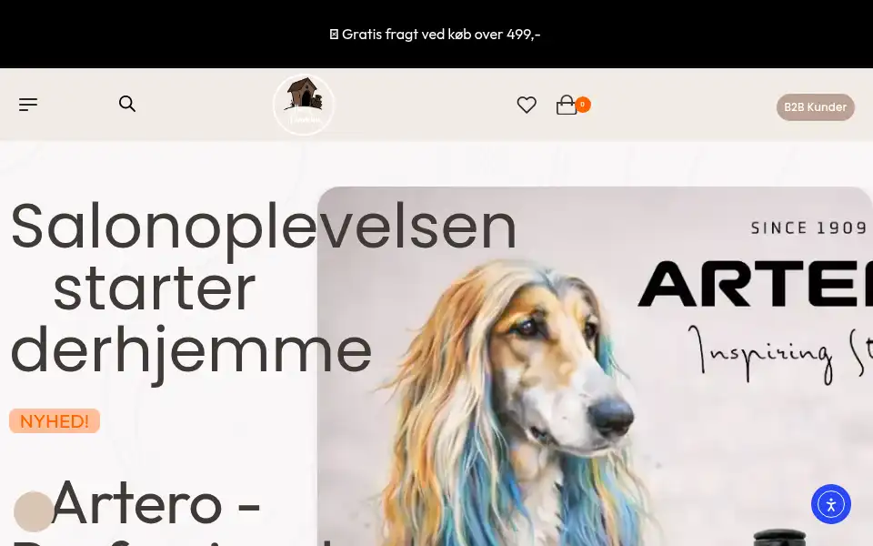 Screenshot of ibenshundehus.dk