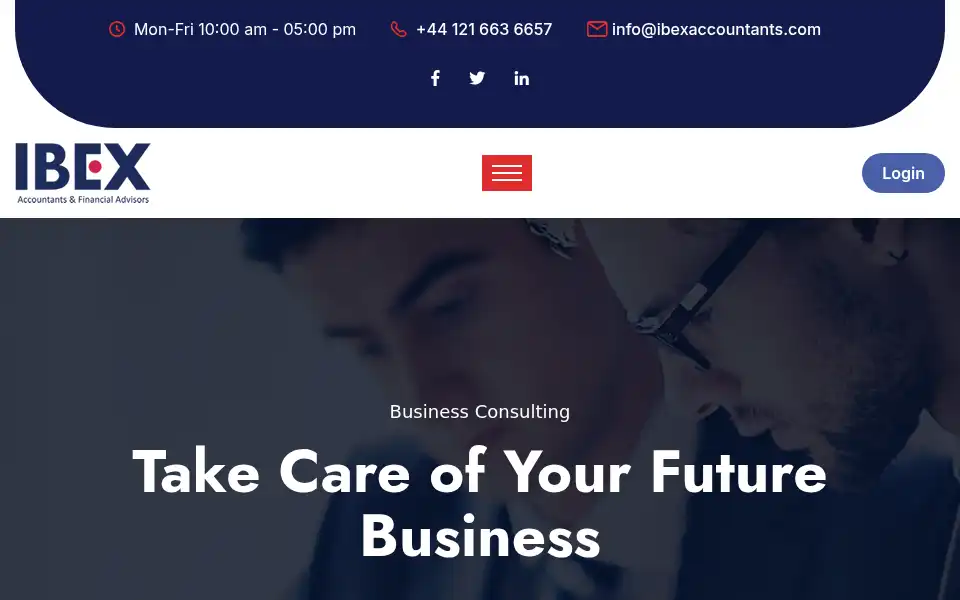 Screenshot of ibexaccountants.com