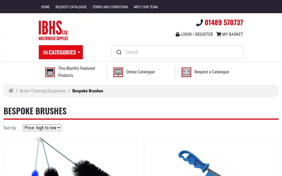 Screenshot of ibhs.co.uk