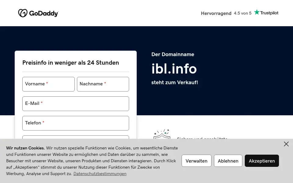 Screenshot of ibl.info