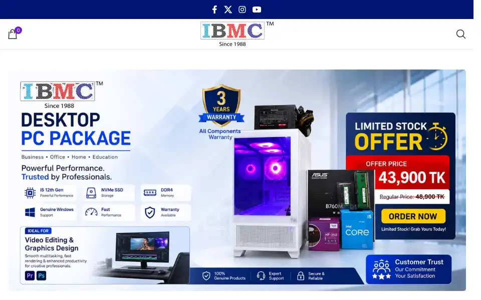 Screenshot of ibmcbd.com