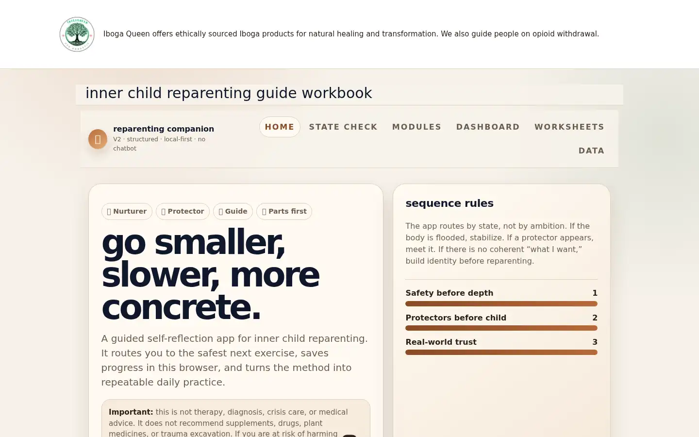 Screenshot of ibogaqueen.com