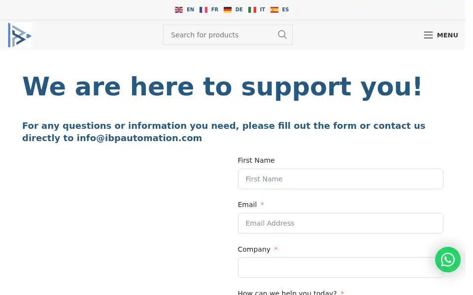 Screenshot of ibpautomation.com