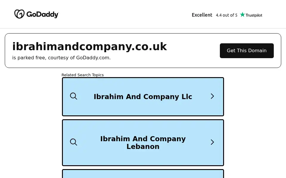 Screenshot of ibrahimandcompany.co.uk