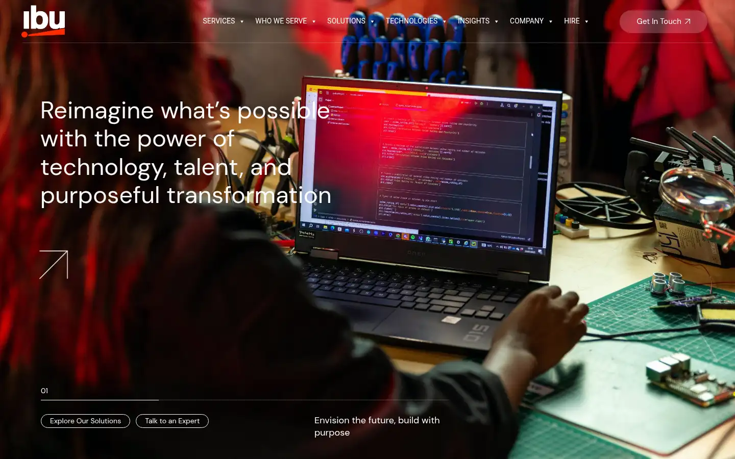 Screenshot of ibuconsulting.com