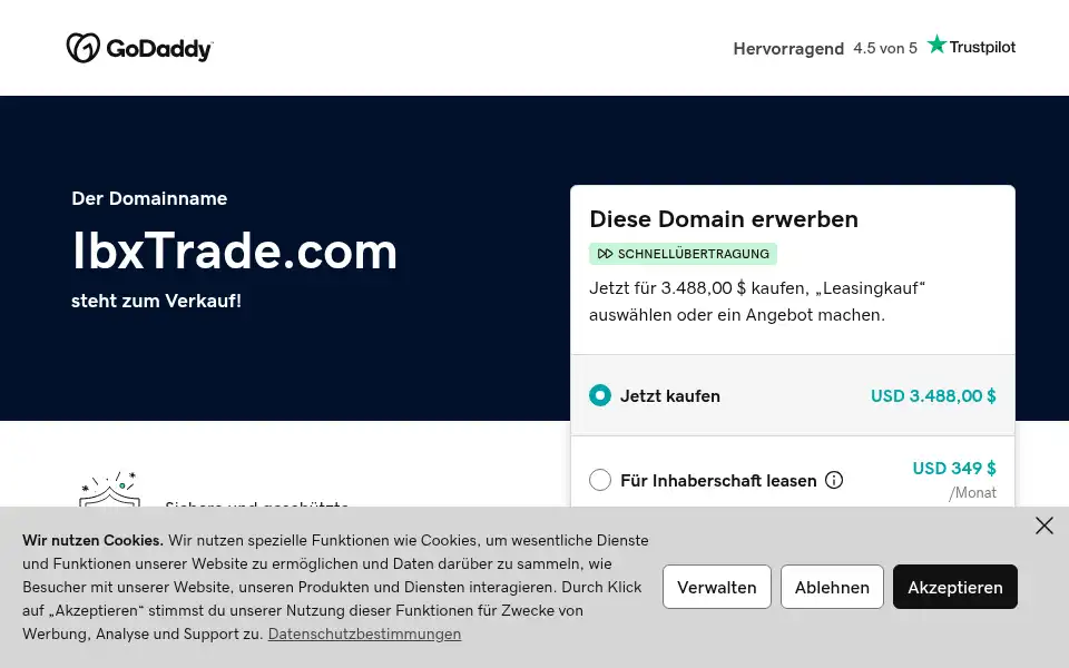 Screenshot of ibxtrade.com