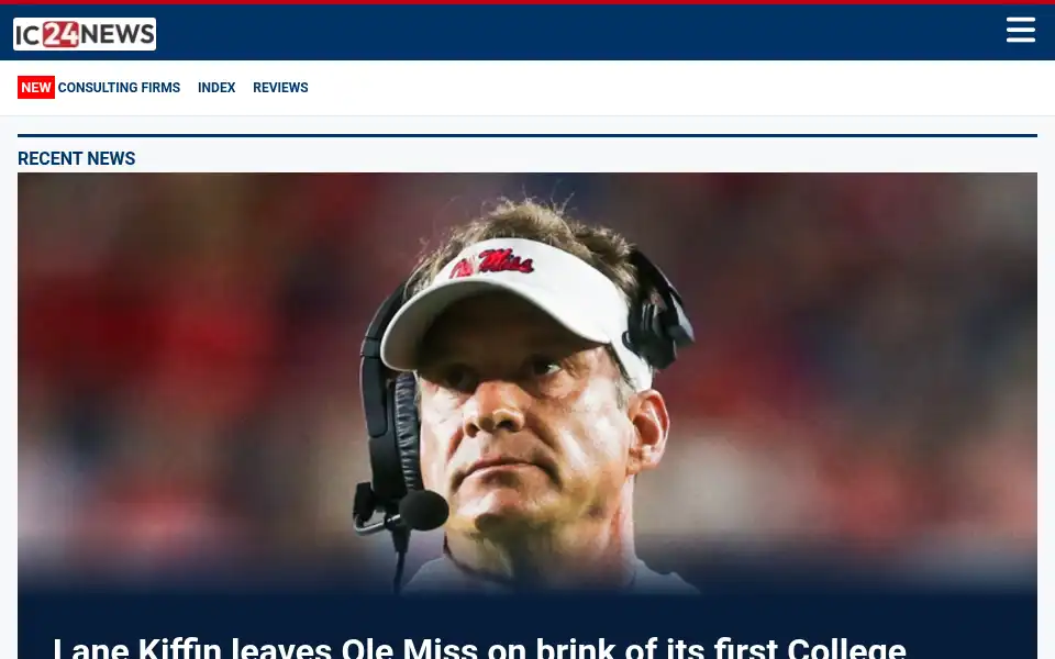 Screenshot of ic24news.com