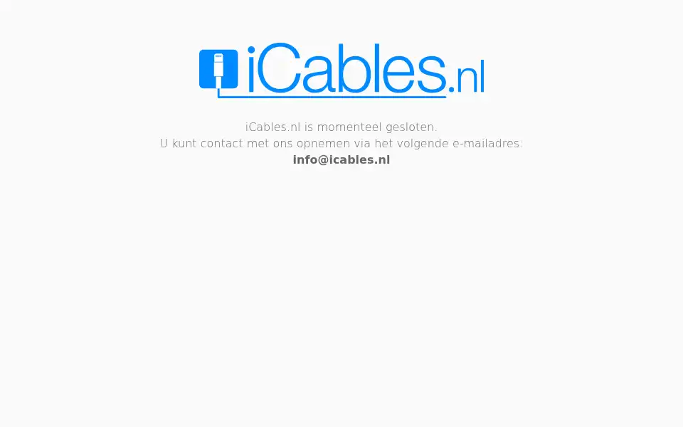 Screenshot of icables.nl