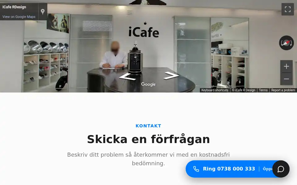 Screenshot of icafe.se
