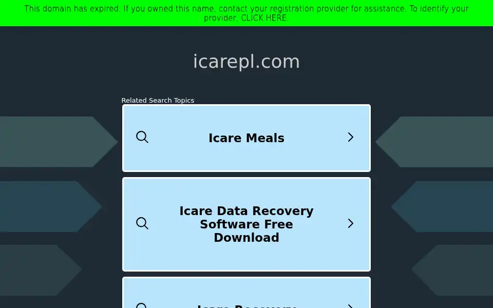 Screenshot of icarepl.com