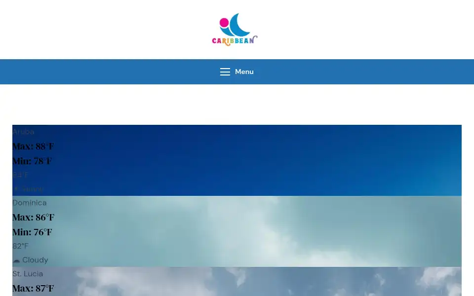 Screenshot of iccaribbean.com