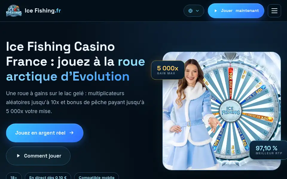 Screenshot of ice-fishing-fr.com