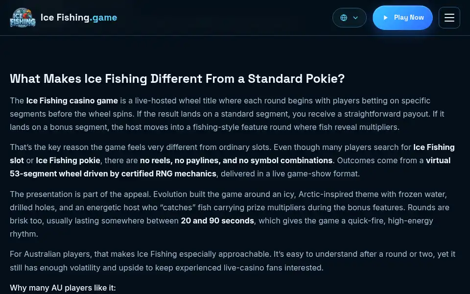 Screenshot of ice-fishing-game.top