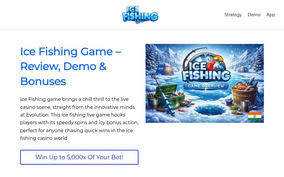 Screenshot of ice-fishing-india.com