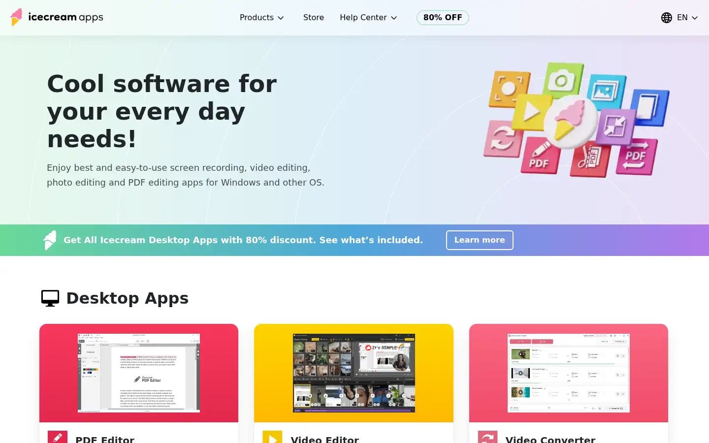 Screenshot of icecreamapps.com