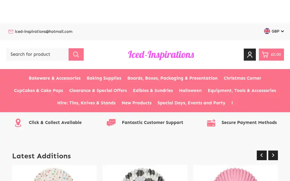 Screenshot of iced-inspirations.co.uk