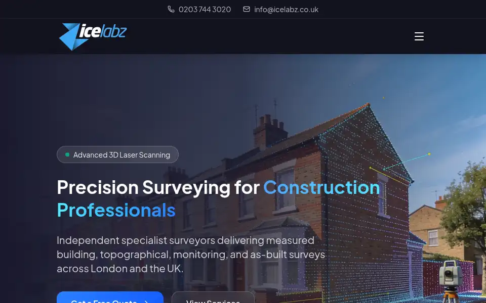 Screenshot of icelabz.co.uk