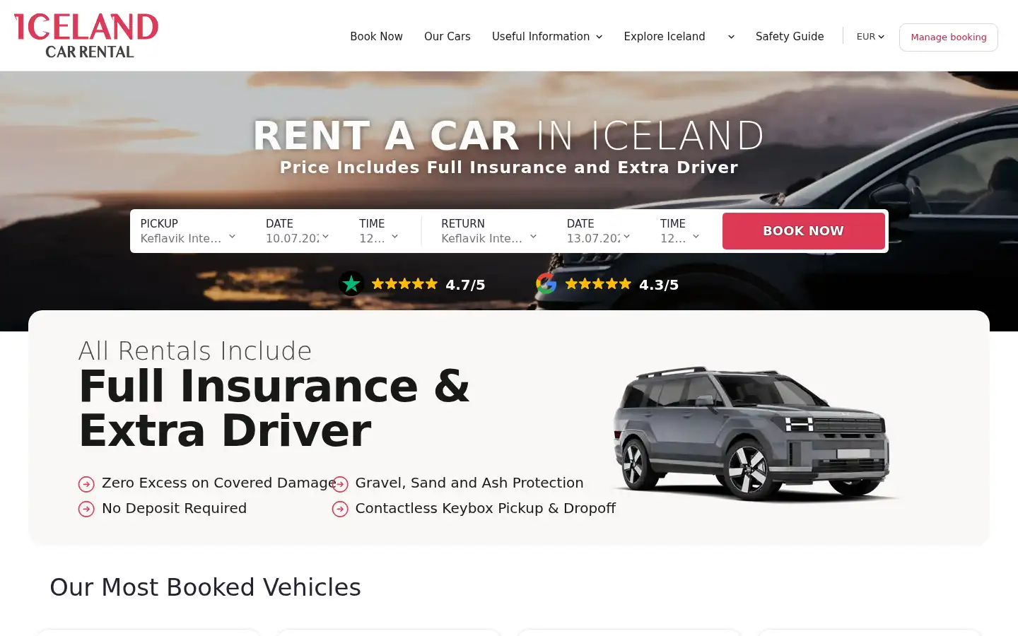 Screenshot of icelandcarrental.is