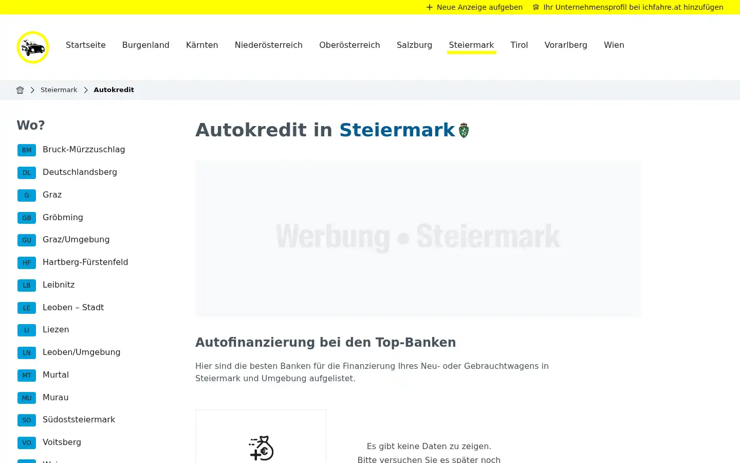 Screenshot of ichfahre.at