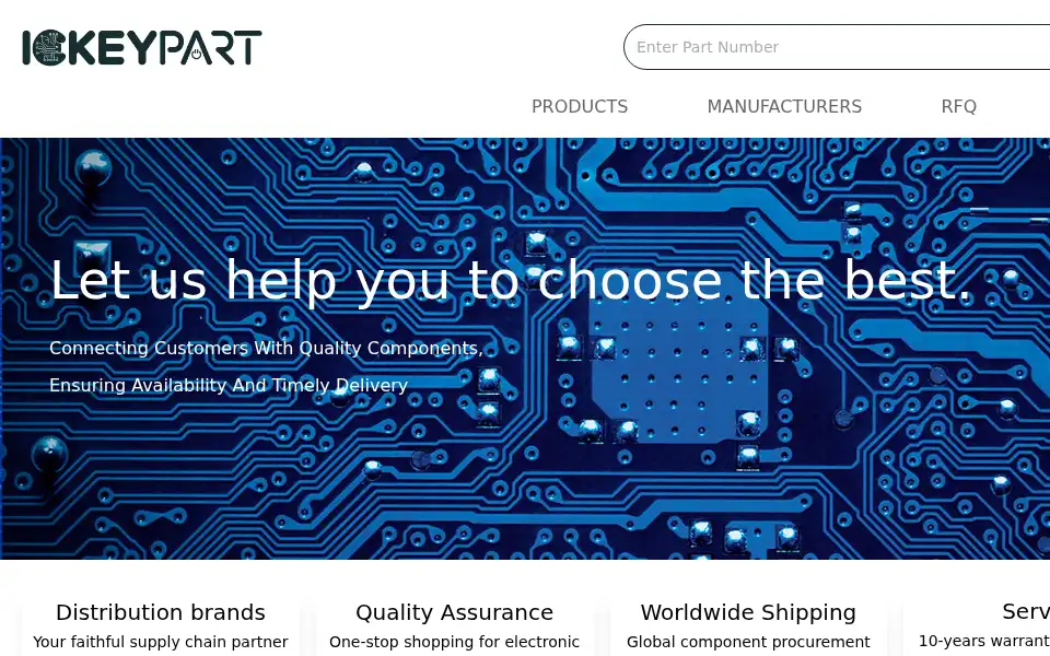 Screenshot of ickeypart.com