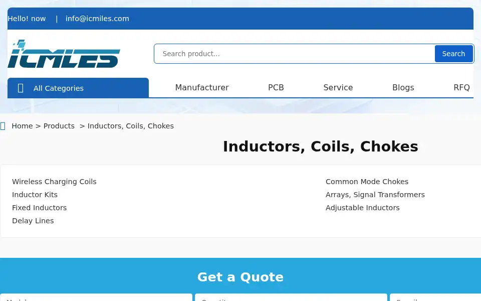 Screenshot of icmiles.com
