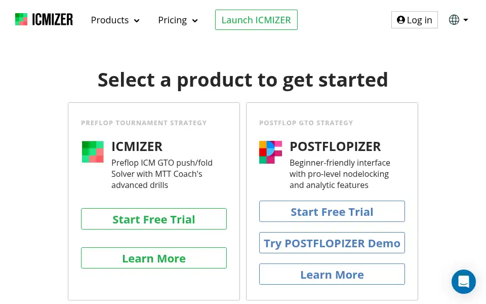 Screenshot of icmizer.com