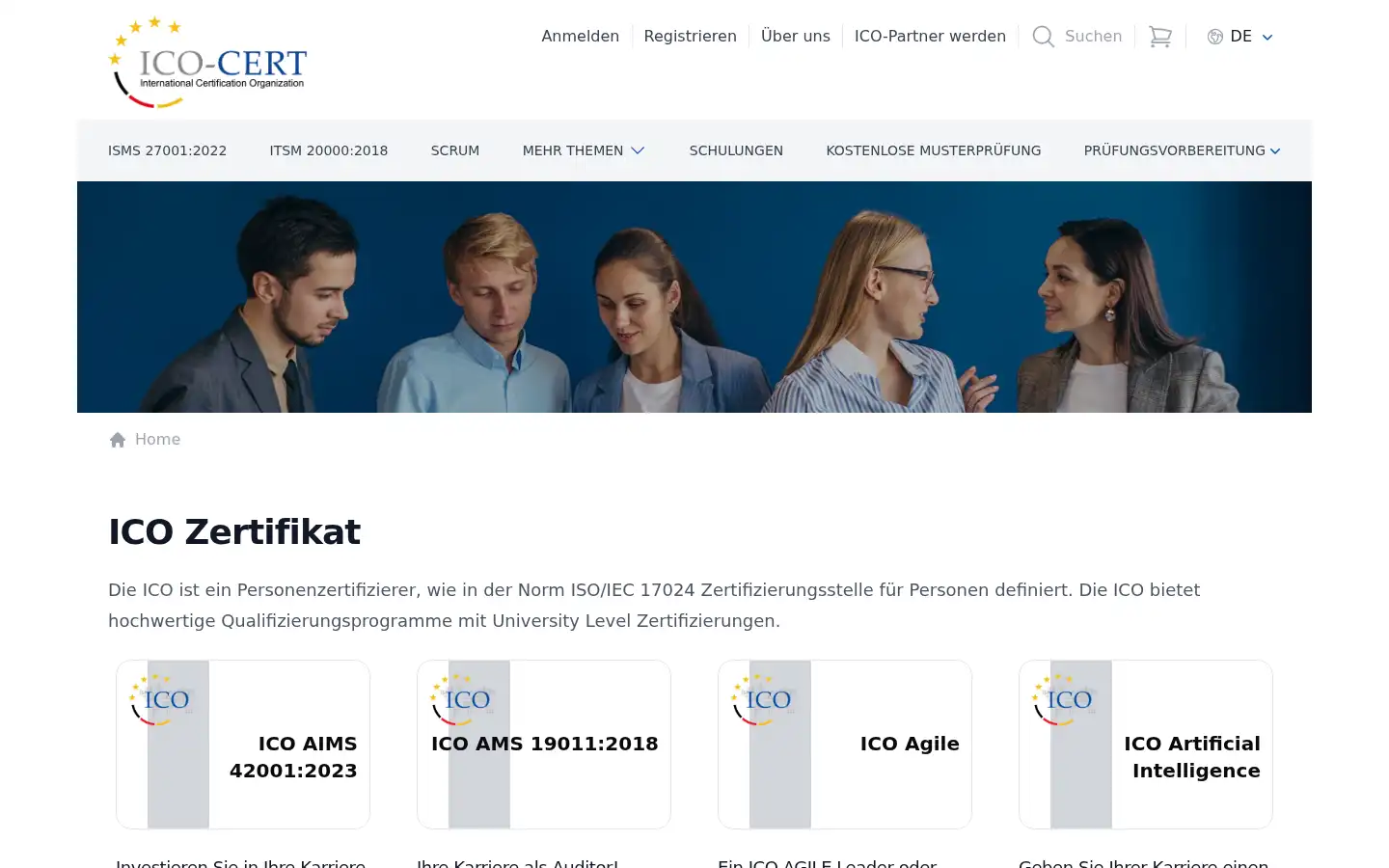 Screenshot of ico-cert.org