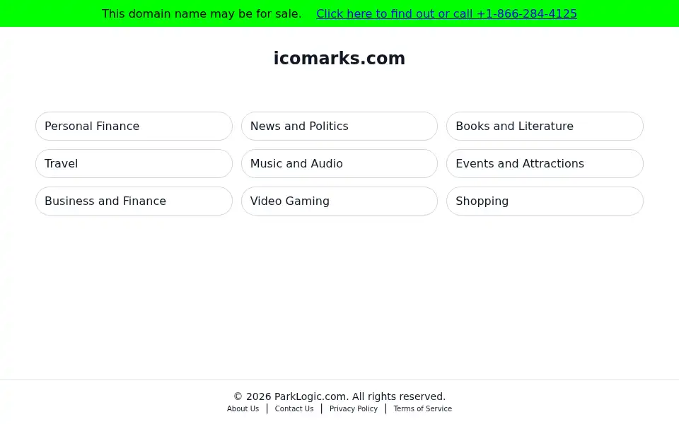 Screenshot of icomarks.com