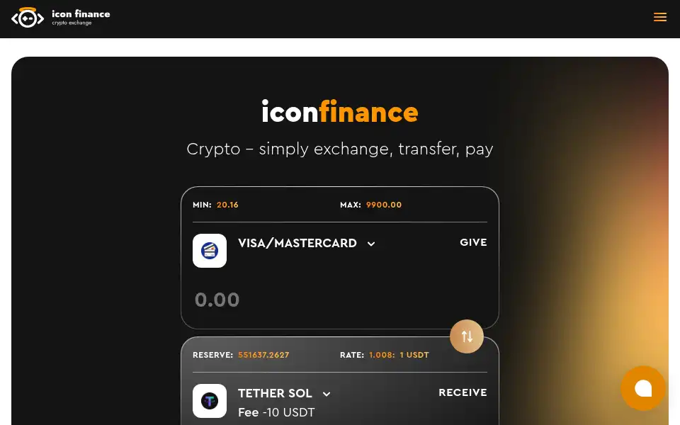Screenshot of icon.finance