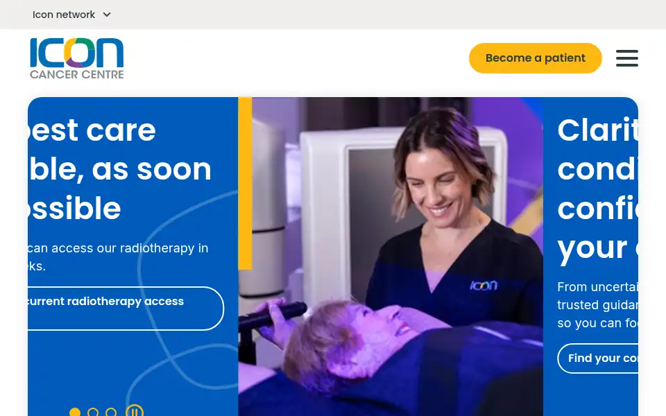 Screenshot of iconcancercentre.com.au