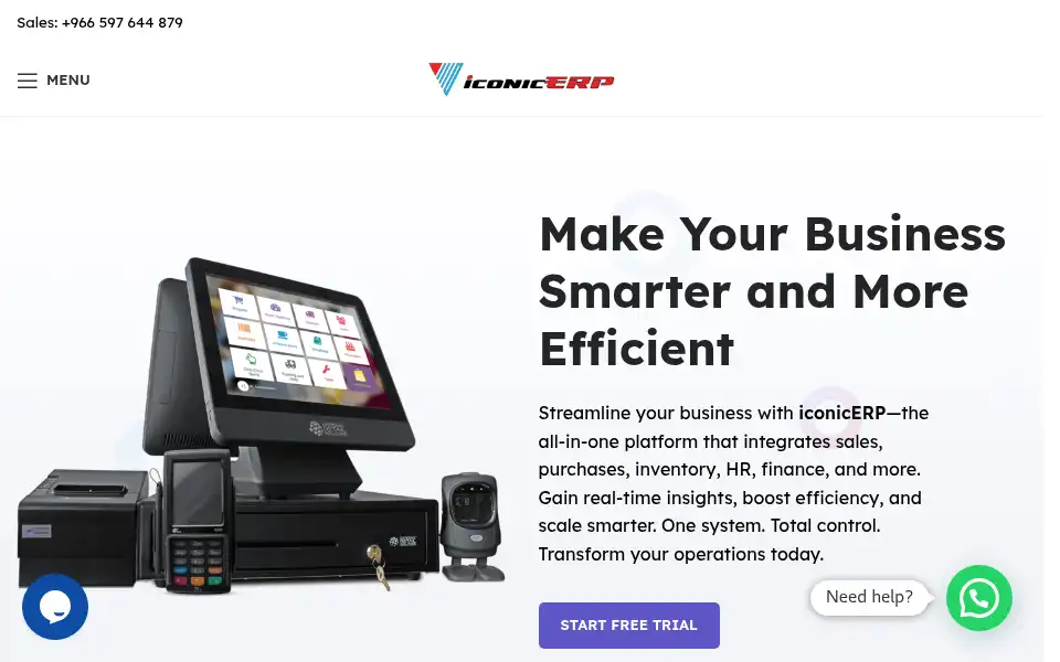 Screenshot of iconicerp.com