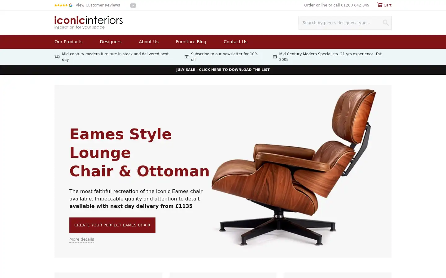 Screenshot of iconicinteriors.com