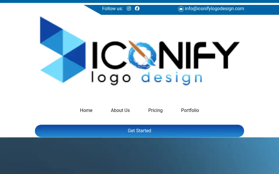 Screenshot of iconifylogodesign.com