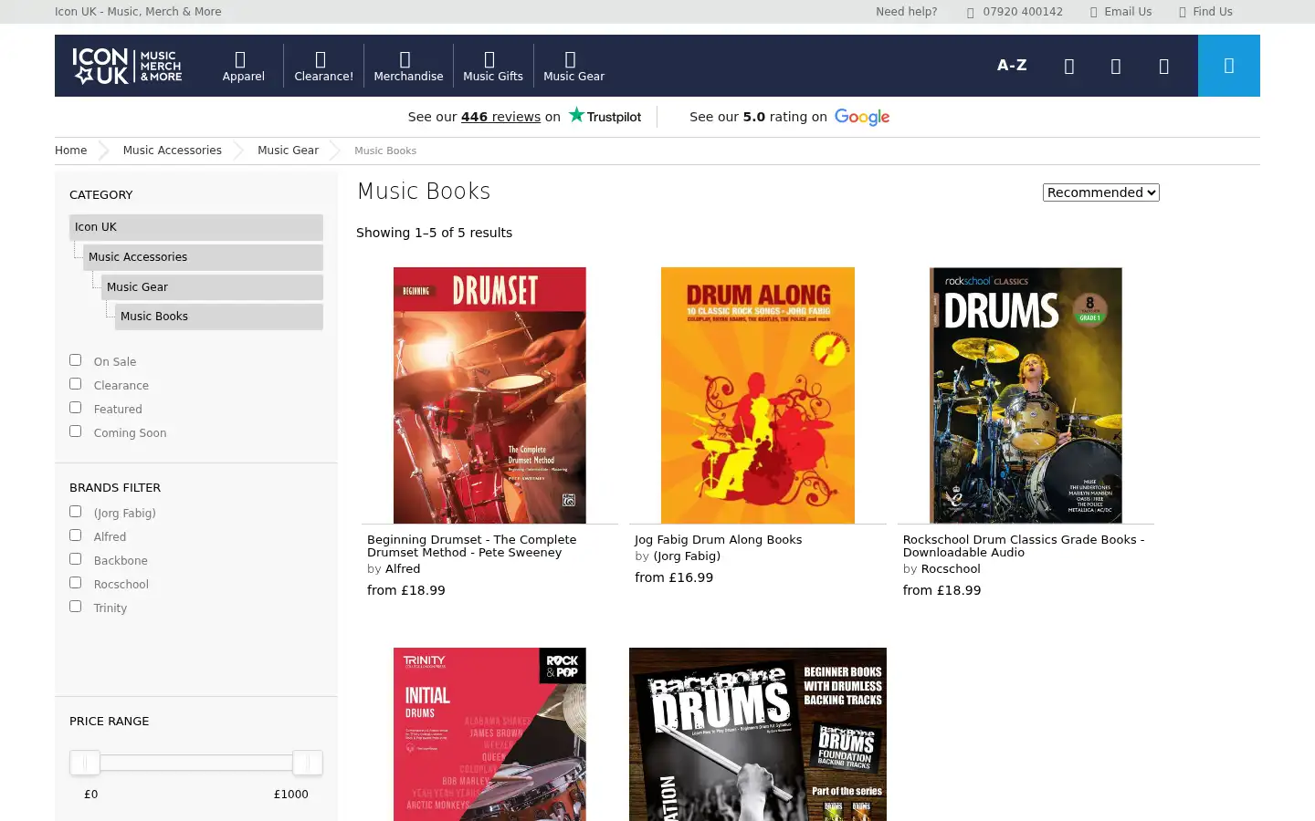Screenshot of iconmusicuk.com