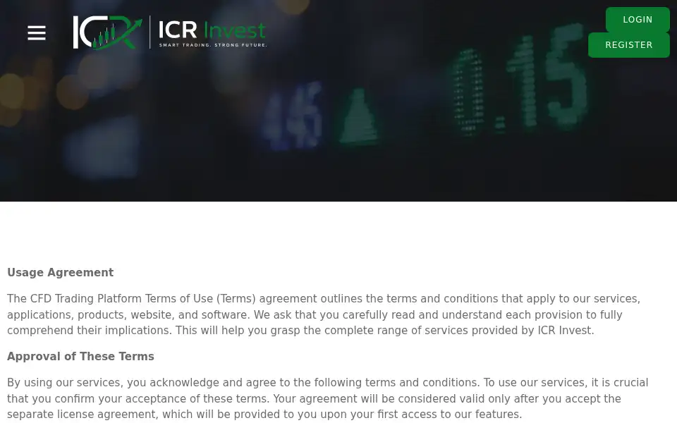Screenshot of icrinvest.ai
