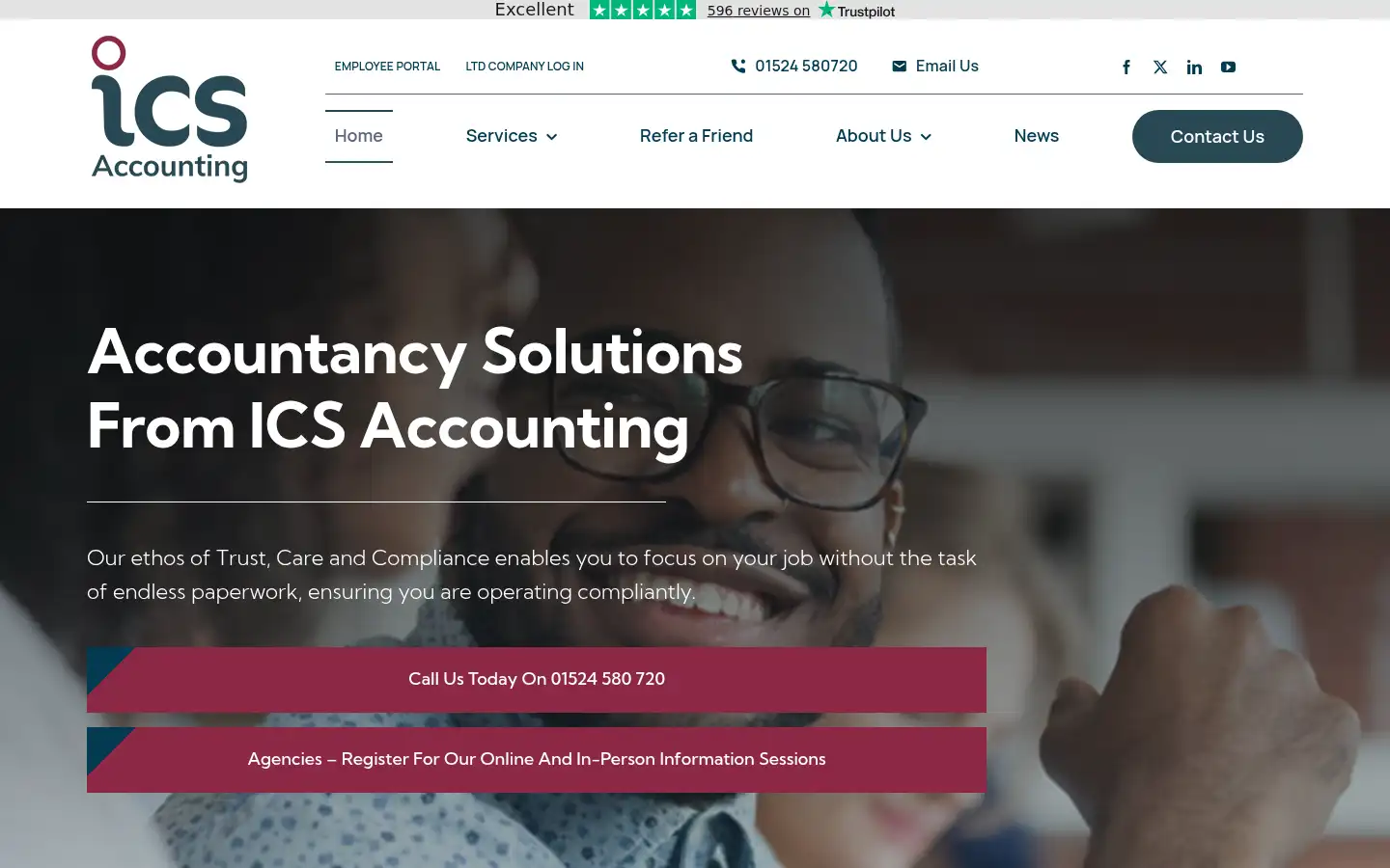 Screenshot of icsuk.com