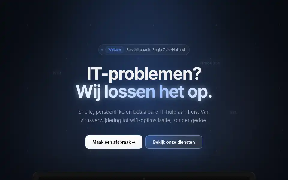 Screenshot of ictvandenhooven.nl