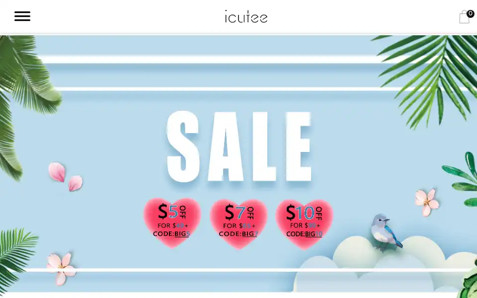 Screenshot of icutee.com
