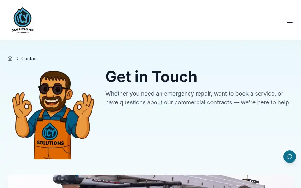 Screenshot of icysolutions.uk