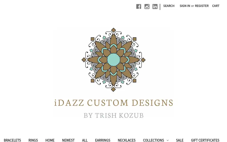 Screenshot of idazz.com