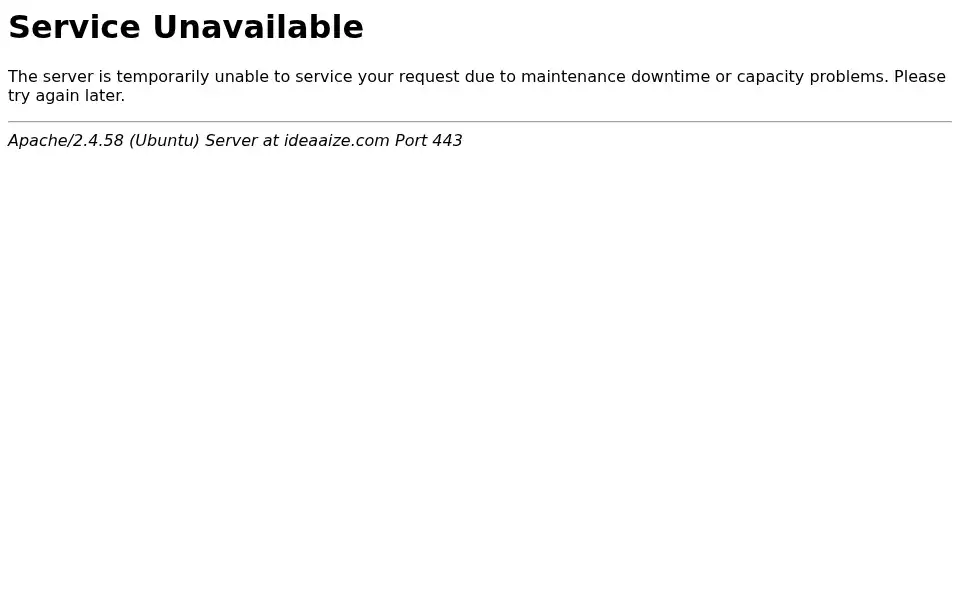 Screenshot of ideaaize.com
