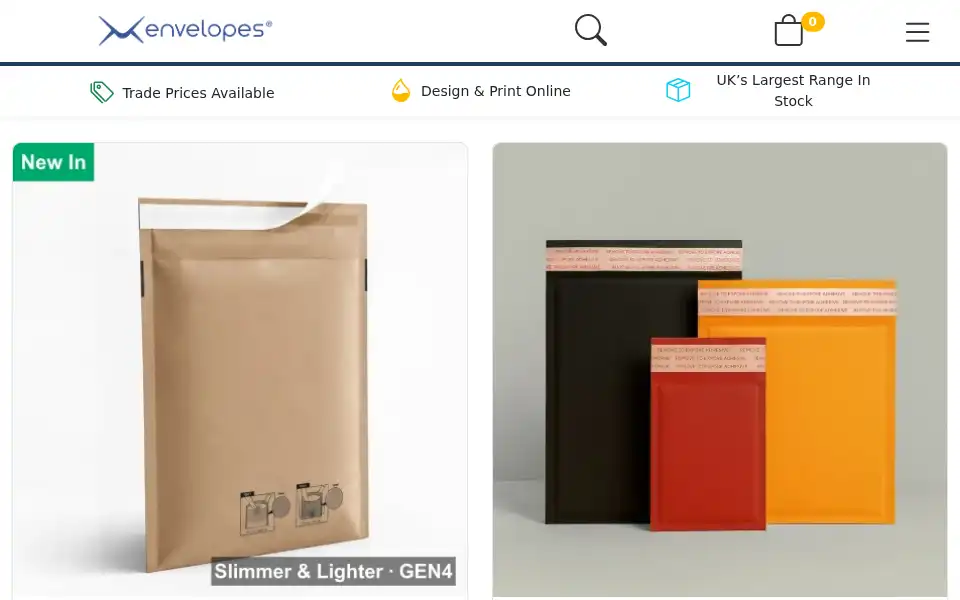 Screenshot of ideal-envelopes.co.uk